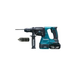 Makita DHR243RTJ - Roterende hammer - ledningfri - 3 tilstande - SDS-plus - 2 Joule - 2 batterier - 18 V