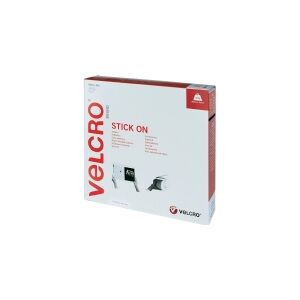 VELCRO® VEL-EC60354 Burrebånd til fastlimning Burrebånd statisk loop del (L x B) 25000 mm x 20 mm Hvid 25 m