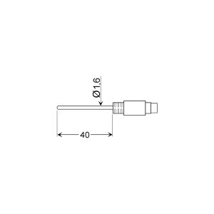 Greisinger GLF 401 MIN Luftsensor -25 til 70 °C Sensortype Pt100