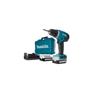 MAKITA DF347DWE + 2x 1,3 Ah Akku Cordless Drill Driver with Case