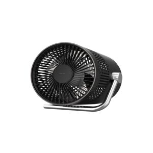 NordicHome USB Fan, Rechargable battery 2000 mAh, 3 Speeds, black