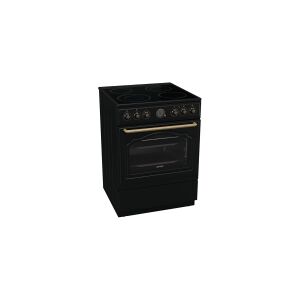 Gorenje Classic GECS6B70CLB - Komfur - fritstående - bredde: 59.7 cm - dybde: 60 cm - højde: 85 cm - med selv-rengøring - sort