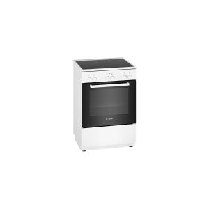 Bosch Serie   2 HKA090220U - Komfur - fritstående - bredde: 60 cm - dybde: 60 cm - højde: 90 cm - hvid