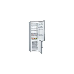 Bosch KGN397LEQ Serie   4, Fritstående køle- fryseskab med fryserum i bunden, 203 x 60 cm, inox-look