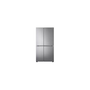 LG Electronics LG GSBV70PZTM - Køleskab/fryser - side-by-side - bredde: 91.3 cm - dybde: 73.5 cm - højde: 179 cm - 655 liter - Klasse F - inox premium