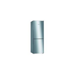 Bosch Serie   4 KGV33VLEA - Køleskab/fryser - bund-fryser - bredde: 60 cm - dybde: 65 cm - højde: 176 cm - 289 liter - Klasse E - inox-look