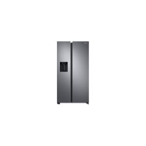 Samsung RS8000 8 Series RS68A8840S9 - Køleskab/fryser - side-by-side med vanddispenser, isdispenser - bredde: 91.2 cm - dybde: 71.6 cm - højde: 178 cm - 634 liter - Klasse F - raffineret inox