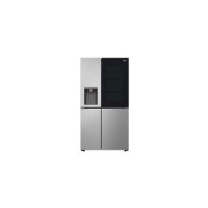 LG Electronics LG GSGV80PYLD - Køleskab/fryser - side-by-side med vanddispenser, isdispenser - Wi-Fi - bredde: 91.3 cm - dybde: 73.5 cm - højde: 179 cm - 635 liter - Klasse D - prime silver