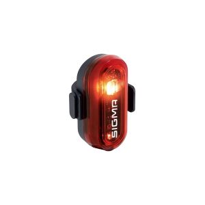 SIGMA Rear light Curve Red 2 x AAA, With an extremely long burn time of 29 hours and a very sportive look, this battery rear light spic,