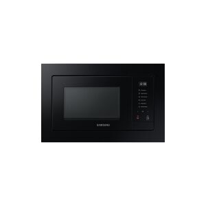 Samsung MS23A7318AK - Mikrobølgeovn - til indbygning - 23 liter - 800 W - sort/sort glas