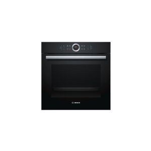 Bosch Serie   8 HBG675BB1 - Ovn - til indbygning - niche - bredde: 56 cm - dybde: 55 cm - højde: 58.5 cm - med selv-rengøring - Klasse A+ - sort