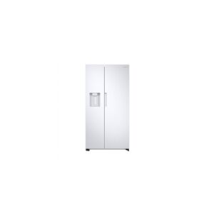 Samsung RS8000 7 Series RS67A8810WW - Køleskab/fryser - side ved side med vanddispenser, isdispenser - bredde: 91.2 cm - dybde: 71.6 cm - højde: 178 cm - 634 liter - Klasse F - snehvid