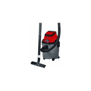 Einhell TC-VC 18/15 Li-Solo, Tromle vakuum, Tør&våd, Støvpose, 15 L, 72 dB, Sort, Rød - Uden batteri og oplader