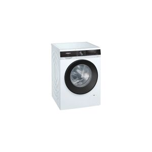 Siemens iQ500 WG44G2Z20 - Vaskemaskine - Niche - bredde: 60 cm - højde: 85 cm - frontbetjening - 63 liter - 9 kg - 1400 rpm - hvid med sort dør