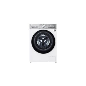 LG Electronics LG F2WV9S8P2E - Vaskemaskine - Wi-Fi - bredde: 60 cm - dybde: 53.5 cm - højde: 85 cm - frontbetjening - 58 liter - 8.5 kg - 1200 rpm - hvid med sort dør