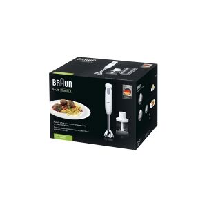 Braun Multiquick 1 MQ 120 Pesto - Stavblender - 450 W - hvid/grå