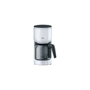 Braun PurEase KF 3120 WH - Kaffemaskine - 10 kopper - hvid