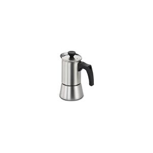 Siemens HZ9ES100, Moka gryde, 0,2 L, Rustfrit stål, Rustfrit stål, 4 kopper, 90 mm