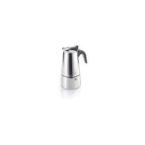 GEFU 16150, Moka pot, Rustfrit stål, Plast, Rustfrit stål, 4 kopper, 89 mm, 124 mm