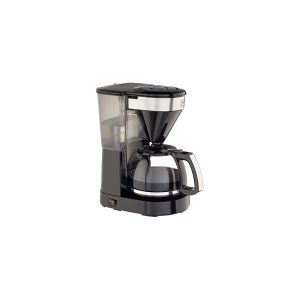 Melitta EasyTop - Kaffemaskine - 10 kopper - sort med toner i rustfrit stål