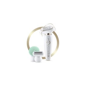 Braun Silk-épil 9 81688638, Hvid, Guld, 40 pincetter, Armhule, Bikini, Front thigh, Indvendige overarme, Barbering, LED, Kina