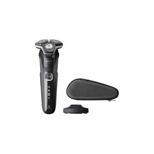 Philips SHAVER Series 5000 S5898/35 Elektrisk Wet & Dry-shaver, Rotations shaver, SteelPrecision blades, Rustfrit stål, Knapper, SH71, 2 År