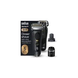 Braun Series 9 Pro+ 9590cc Wet & Dry, Folie shaver, Sort, Batteri, Lithium-Ion (Li-Ion), 60 min., Kasse