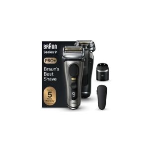 Braun Series 9 Pro+ 9565cc Wet & Dry, Folie shaver, Metallic, Batteri, Lithium-Ion (Li-Ion), 60 min., Kasse