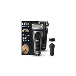 Braun Series 9 Pro+ 9515s, Knapper, Metallic, Batteri, Lithium-Ion (Li-Ion), Indbygget batteri, 60 min.