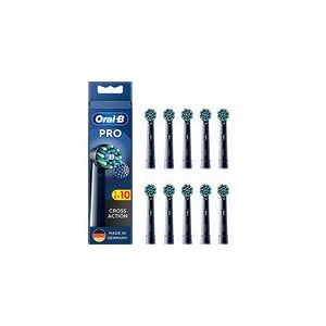 Oral-B Cross Action Tandbørstehoveder - Sort - 10-pak