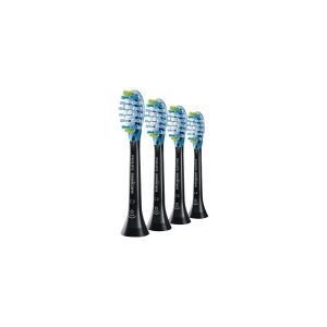 Philips Sonicare C3 Premium HX9044 Plaque Control - Ekstra tandbørstehoved - til tandbørste - sort (pakke med 4)