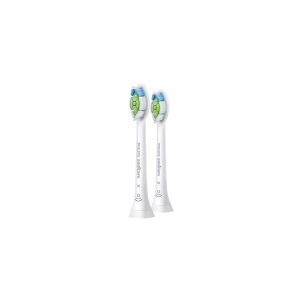 Philips Sonicare W HX6062 Optimal White - Ekstra tandbørstehoved - til tandbørste - hvid (pakke med 2)