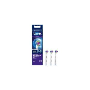 Procter & Gamble Oral-B 3D White CleanMaximiser - Ekstra tandbørstehoved - til tandbørste - hvid (pakke med 3) - for ProfessionalCare 3000  ProfessionalCare 5000  7000  Pulsonic SmartSeries  Vitality