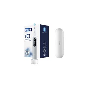 Braun Oral-B iO 4210201381686, Roterende tandbørste, Daglig pleje, Gum pleje, Intens, Sensitiv, Blegning, Grå, Grå, Rund, Batteri