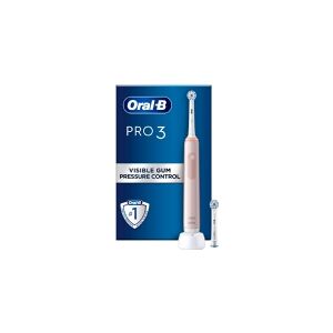 Oral-B Pro 3 3400N elektrisk tandbørste, pink