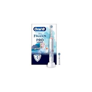 Braun Oral-B PRO 14876673, Barn, Roterende tandbørste, Daglig pleje, Polering, Sensitiv, Flerfarvet, Hvid, 4 x 30 sek., Blød