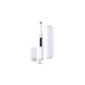 Braun Oral-B iO Series 5, Voksen, Roterende, pulserende tandbørste, Daglig pleje, Intens, Sensitiv, Super sensitive, Blegning, Hvid, 2 min, Hvid