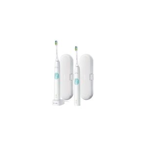 Philips Sonicare ProtectiveClean 4300 HX6807 - Tandbørste - trådløs - hvid/mint