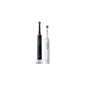 Oral-B Pro 3 3000 White + Black Sensitive Clean electric toothbrush