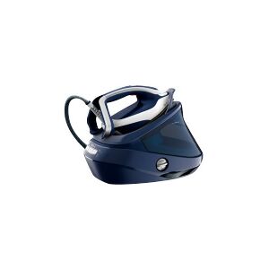 SEB Tefal Pro Express Vision GV9812E0 - Dampstrygejern med automatisk afbrydelse - såleplade: Durilium AirGlide Autoclean - 3000 W - dress blue/white