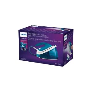 Philips PerfectCare Compact Essential GC6840 - Dampstrygejern med automatisk afbrydelse - såleplade: SteamGlide - 2400 W