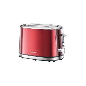 Grundig International Grundig Red Sense TA 6330 - Brødrister - 2 skive - 2 Holdere - metallisk rød/rustfrit stål