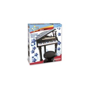 Bontempi Electronic Grand Piano with stool and microphone, Musikalsk legetøj, Klaver, 3 År, AA, Sort