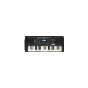 Yamaha PSR-E473, Digital synthesizer, Kor, Efterklang, 16 Bit, Sort, LCD, Vekselstrøm