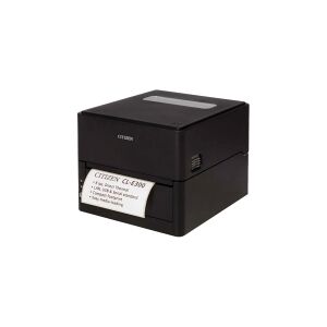 Citizen CL-E300 - Etiketprinter - direkte termisk - Rulle (11,8 cm) - 203 dpi - op til 200 mm/sek. - USB 2.0, LAN, RS232C - skærer - sort