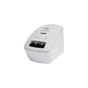 Brother QL-600G - Etiketprinter - direkte termisk - Rulle (6,2 cm) - 300 x 300 dpi - op til 71 mm/sek. - USB 2.0 - grå, hvid