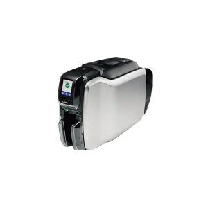 Zebra Technologies Zebra ZC300 - Plastikkortprinter - farve - Duplex - blæksubliminering/termisk transfer - CR-80 Card (85.6 x 54 mm) - 300 dpi - op til 900 kort/time (mono) / op til 200 kort/time (farve) - kapacitet: 100 kort - USB 2.0, LAN - TAA-kompati