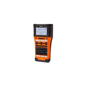 Brother P-Touch PT-E550WVP - Etikettemaskine - S/H - termo transfer - Rulle (2,4 cm) - 180 x 360 dpi - op til 30 mm/sek. - USB 2.0, Wi-Fi(n) - skærer - 7 skrivelinier - sort, orange