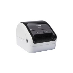 Brother QL-1100C - Labelprinter - direkte termisk - Rulle (10,36 cm) - 300 x 300 dpi - op til 68 etiketter/min. - USB 2.0, USB vært - skærer - hvid, blank sort