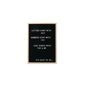 Letter Board NAGA 50x70 cm sort